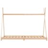 vidaXL Lasten sängynrunko täysi mänty 80x160 cm