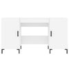 vidaXL Työpöytä valkoinen 140x50x75 cm tekninen puu