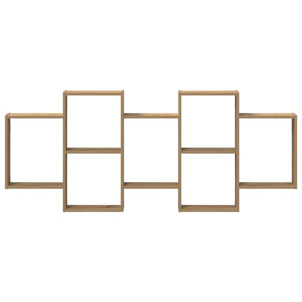 vidaXL Sein&auml;hylly artesaani tammi 159x18x65 cm tekninen puu