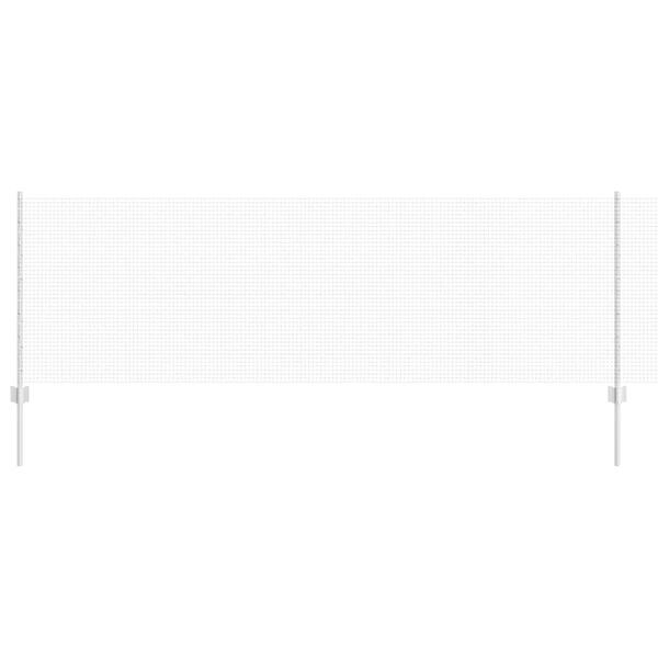 vidaXL Aita ja Tuki Hopea 0,8 x 25 m Teräs