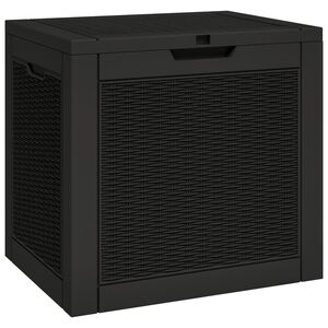 vidaXL Puutarhan varastoarkku musta 55,5x43x53 cm polypropeeni