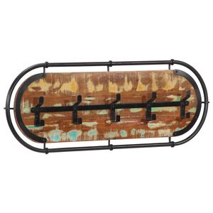 vidaXL Sein&auml;lle kiinnitett&auml;v&auml; naulakko 5 koukulla kiinnitetty