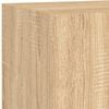vidaXL TV-seinäkaappi LED-valoilla Sonoma-tammi 60x35x31 cm
