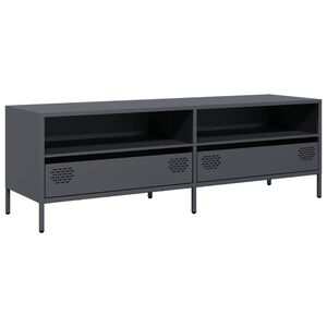 vidaXL TV-taso antrasiitti 135x39x43,5 cm kylm&auml;valssattu ter&auml;s