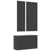 vidaXL 3-in-1 Kenk&auml;kaappisarja musta tekninen puu