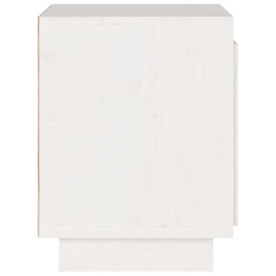 vidaXL Yöpöytä valkoinen 40x30x40 cm täysi mänty