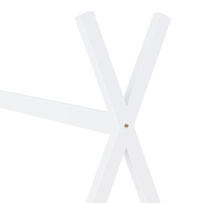 vidaXL Lasten sängynrunko valkoinen täysi mänty 80x160 cm