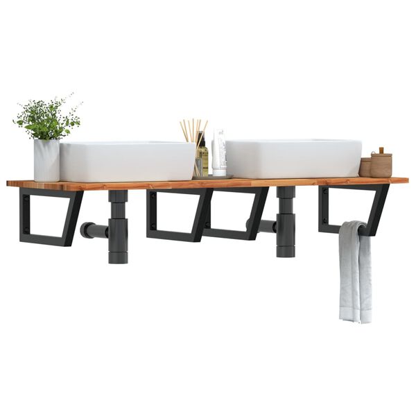 vidaXL Pesuallashylly sein&auml;lle ter&auml;s ja t&auml;ysi akasiapuu