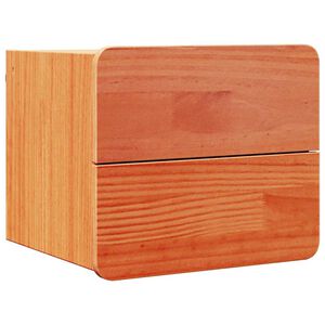 vidaXL Y&ouml;p&ouml;yt&auml; laatikon kanssa Vaha ruskea 39 x 34 x 33 cm T&auml;ysi m&auml;nty