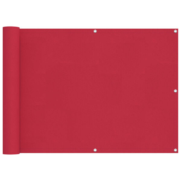 vidaXL Parvekkeen Verho Burgundi 75 x 200 cm PU-pinnoitettu Oxford alu