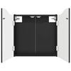 vidaXL Dartboard-kaappi Musta 56 x 12 x 63 cm Tekninen puu