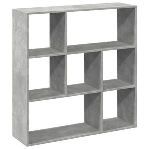 vidaXL Huoneenjakaja/kirjahylly harmaa 102x29x103,5 cm tekninen puu
