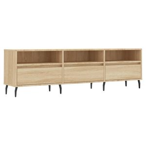 vidaXL TV-taso Sonoma-tammi 150x30x44,5 cm tekninen puu