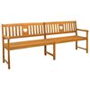 vidaXL Ulkopenkki Luonnollinen 220 x 55,5 x 90 cm Tihe&auml; akasiapuu