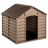 vidaXL Koirankoppi ruskea 86x84x82 cm polypropeeni
