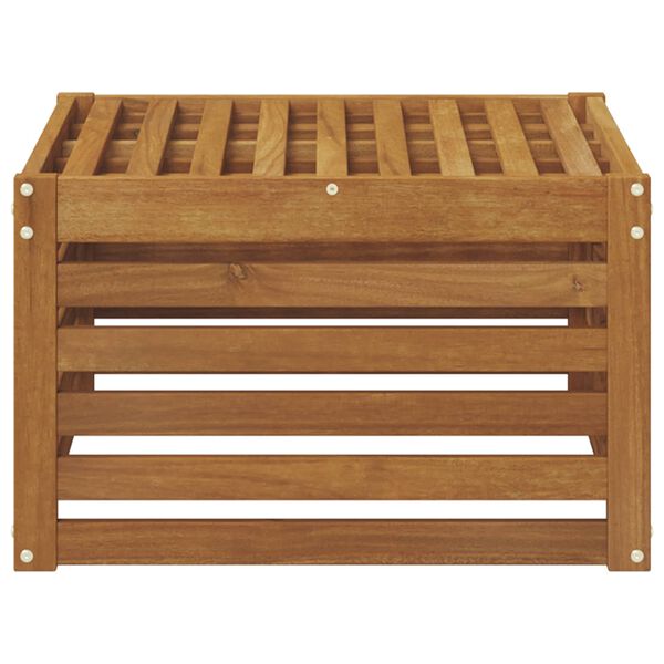 vidaXL Ulkojalkop&ouml;yt&auml; Tihe&auml; akasiapuu Luonnollinen 59 x 59 x 37 cm