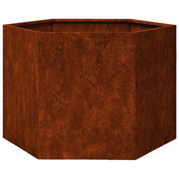 vidaXL Kukkalaatikko ruoste 60x60x45 cm Corten ter&auml;s