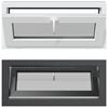 vidaXL Kellari-ikkuna RISOR 90 x 40 cm PVC ja kirkas lasi