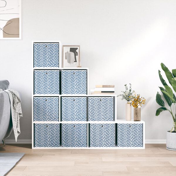 vidaXL Taitettavat s&auml;ilytyslaatikot 10 kpl Sininen 32x32x32 cm