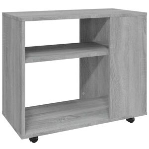 vidaXL Sivup&ouml;yt&auml; harmaa Sonoma 70x35x55 cm tekninen puu