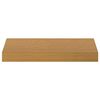 vidaXL Sein&auml;hylly 2 pcs Beige 40 x 23,5 x 4 cm Tekninen puu