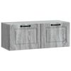 vidaXL Sein&auml;lle asennettava TV-kaappi Harmaa sonoma 78,5 x 31 x 30 cm