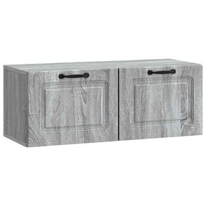 vidaXL Sein&auml;lle asennettava TV-kaappi Harmaa sonoma 78,5 x 31 x 30 cm