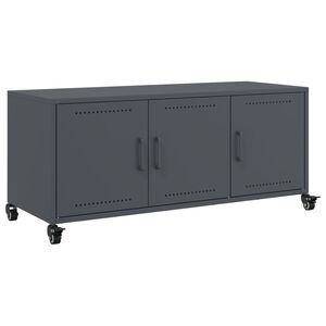 vidaXL TV-taso antrasiitti 100,5x39x43,5 cm ter&auml;s