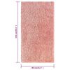 vidaXL Korkeanukkainen Shaggy matto pinkki 80x150 cm 50 mm