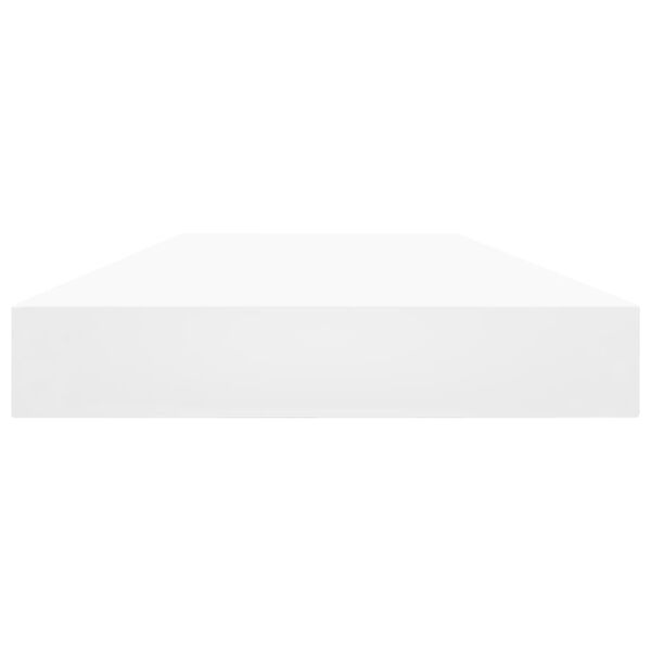 vidaXL Kirjahyllytasot 8 kpl valkoinen 80x10x1,5 cm lastulevy