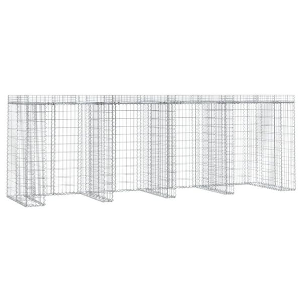 vidaXL Gabion kivikorisein&auml; j&auml;teastialle 350x91x120 cm sinkitty rauta