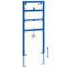 vidaXL Kylpyhuoneen Seinä Tuki Sininen 50 x 3 x 112 cm