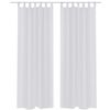 Valkoiset Sheer Verhot 140 x 225 cm 2 kpl
