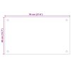 vidaXL Keittiön roiskesuojat 2 kpl valkoinen 70x40 cm karkaistu lasi