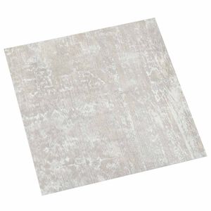 vidaXL Itsekiinnittyv&auml;t Lattialankut Vaaleanharmaa 30,5 x 30,5 cm