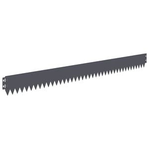vidaXL Nurmireunus 20 pcs 103 x 10 cm Ter&auml;s Antrasiitti