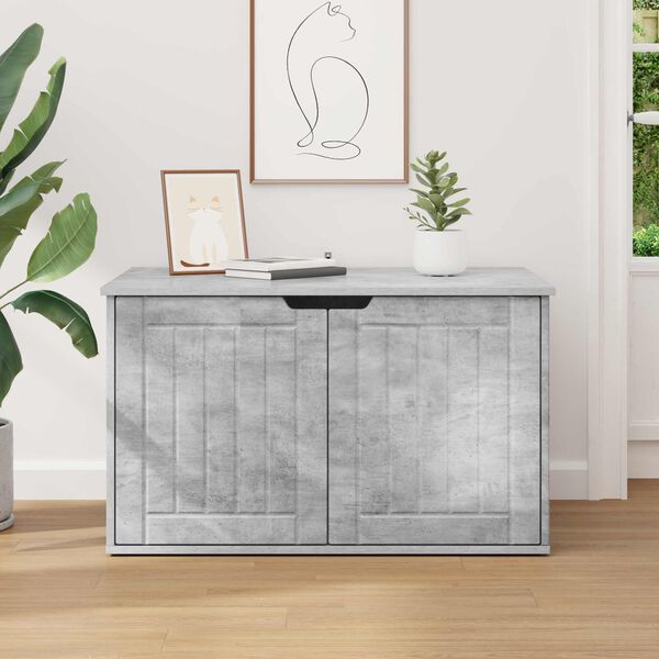 vidaXL Kissatalo Betoni 85 x 55 x 53,5 cm Tekninen puu