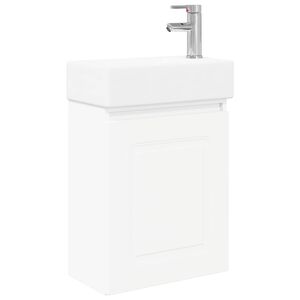 vidaXL Kylpyhuoneen kaappi hanalla valkoinen 45,5 x 22,5 x 84 cm