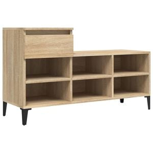 vidaXL Kenk&auml;kaappi Sonoma-tammi 102x36x60 cm tekninen puu