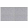 vidaXL Portaan askelma 4 kpl 50 x 25 cm Hopea Alumiini Suorakaide