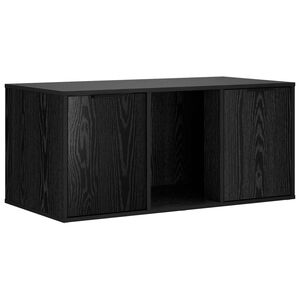 vidaXL Kissakotelo Huonekalu Musta tammi 100 x 49 x 45 cm Tekninen puu