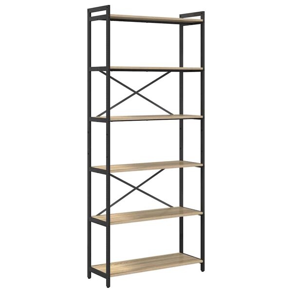 vidaXL Kirjahylly Sonoman tammi 40 x 30 x 85 cm Tekninen puu