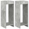 vidaXL Kasviteline 2 pcs Betoni Harmaa 30 x 30 x 80 cm K&auml;sitelty puu