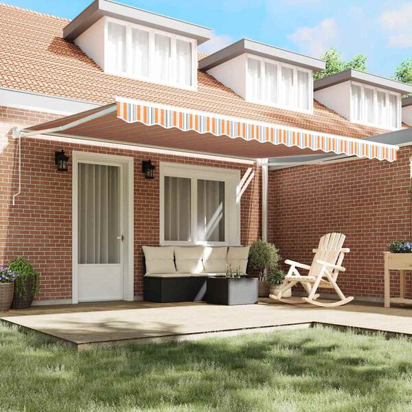 vidaXL Vetoutuva markiisi Monivärinen 450 × 300 cm