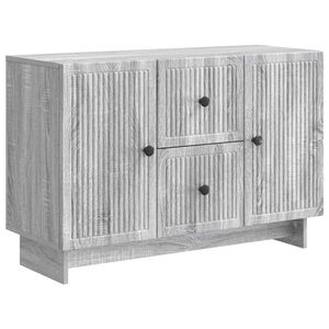 vidaXL Sivup&ouml;yt&auml; Harmaa sonoma 89 x 34,5 x 60 cm Tekninen puu