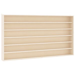 vidaXL puinen ker&auml;ilij&auml;n n&auml;ytt&ouml;kotelo 6 hyllyll&auml; 100x8,5x55cm