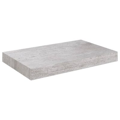vidaXL Kelluva seinähylly betoninharmaa 23x23,5x3,8 cm MDF