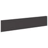 vidaXL Nurmireunus 10 kpl 100 x 22 cm Ter&auml;s Musta