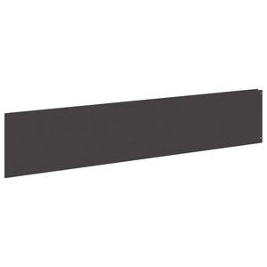 vidaXL Nurmireunus 10 kpl 100 x 22 cm Ter&auml;s Musta