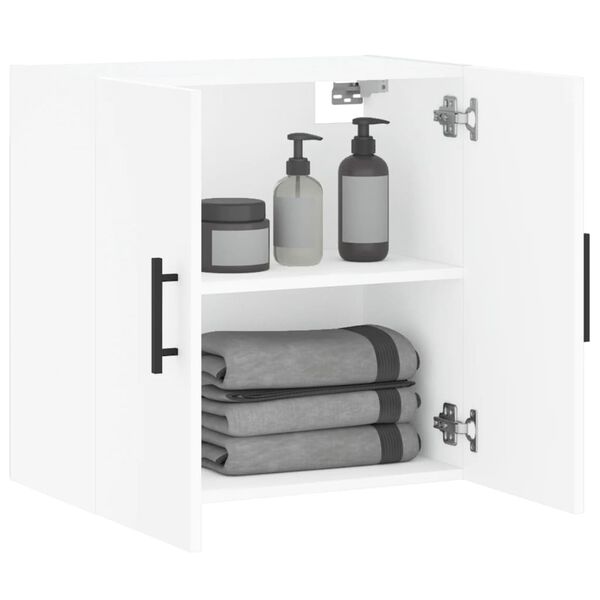 vidaXL Sein&auml;kaappi valkoinen 60x31x60 cm tekninen puu